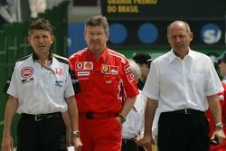 Nick Fry, Ross Brawn y Ron Dennis