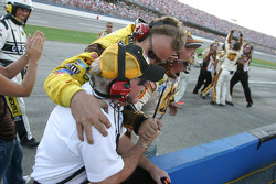 An emotional Robert Yates celebrates victory