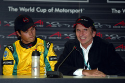 Press conference: Nelson A. Piquet and Emerson Fittipaldi