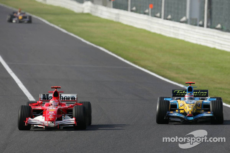 Batalla de Michael Schumacher y Fernando Alonso