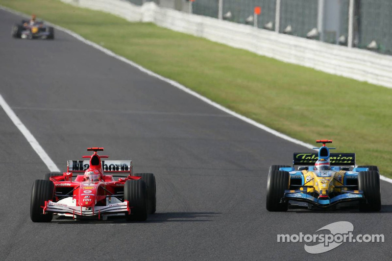 Batalla de Michael Schumacher y Fernando Alonso