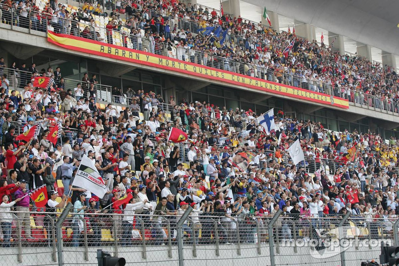 Fans de Shanghai listo para la carrera