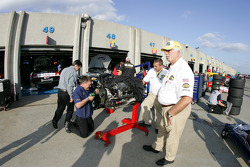 Engine change on the Lowe's Chevy