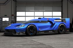 Дизайнерские варианты раскраски Ford GT для Ле-Мана, рисунки.