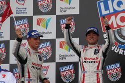 Podium: winners Florian Strauss, Katsumasa Chiyo celebrate