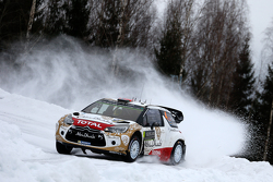 Mads Ostberg en Jonas Andersson, Citroen DS3 WRC, Citroen Total Abu Dhabi World Rally Team