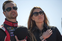 Kurt Busch, Stewart-Haas Racing Chevrolet, with girlfriend