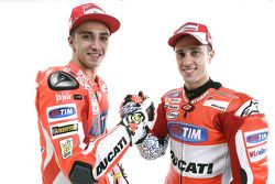 Andrea Iannone y Andrea Dovizioso, del Equipo Ducati