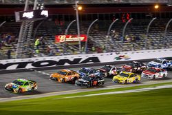 Kyle Busch, Joe Gibbs Racing Toyota leads