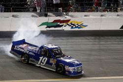 Race winner Tyler Reddick, Brad Keselowski Racing Ford celebrates