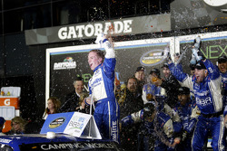 Race winner Tyler Reddick, Brad Keselowski Racing Ford celebrates