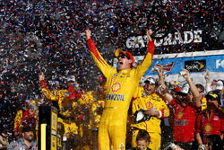 Race winner Joey Logano, Team Penske Ford celebrates