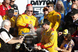 Race winner Joey Logano, Team Penske Ford celebrates