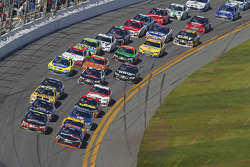 Denny Hamlin, Joe Gibbs Racing Toyota leads