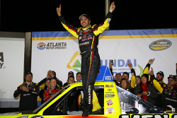 Race winner Matt Crafton, ThorSport Racing Toyota celebrates