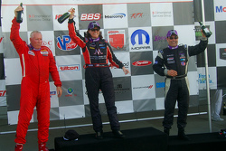 Podium: winner Amy Ruman, second place Doug Peterson, third place Paul Fix