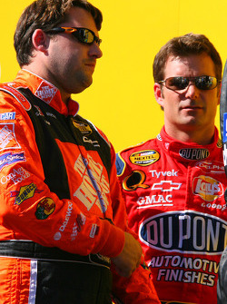 Tony Stewart and Jeff Gordon