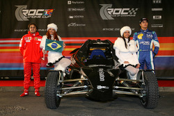 Felipe Massa e Nelsinho Piquet na Race of Champions de 2005
