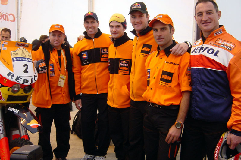 Jordi Arcarons, Andy Caldecott, Jordi Viladoms, Marc Coma, Carlo de Gavardo and Giovanni Sala