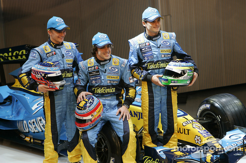 Heikki Kovalainen, Fernando Alonso ve Giancarlo Fisichella