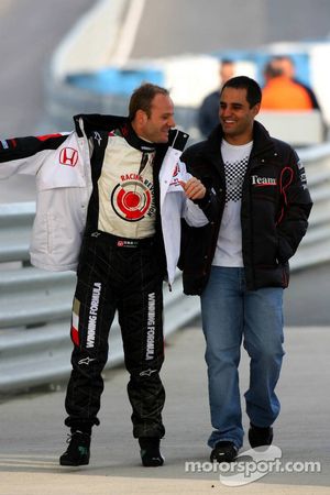 Rubens Barrichello y Juan Pablo Montoya