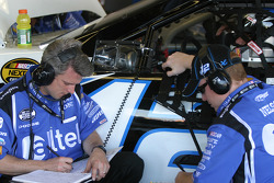 Matt Borland and Ryan Newman at work