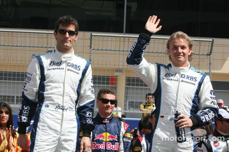 Drivers presentation: Mark Webber and Nico Rosberg