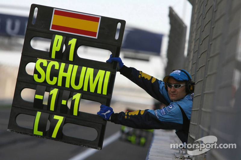 Pitboard de Fernando Alonso