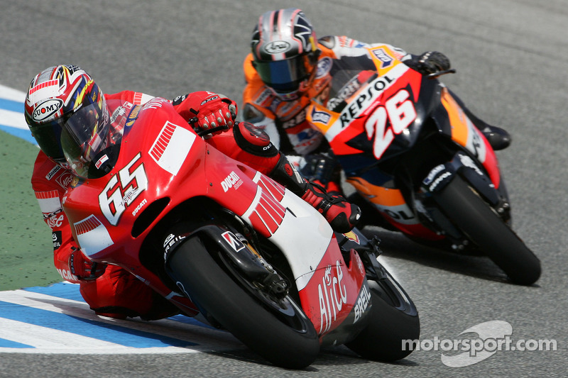 Em 2006, veio a única vitória da Ducati em Jerez, quando Capirossi superou Dani Pedrosa.