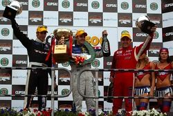 Podium: Rick Kelly, Jamie Whincup, Todd Kelly