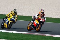 Nicky Hayden y Valentino Rossi