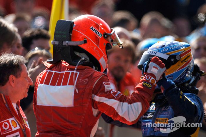 Michael Schumacher y Fernando Alonso