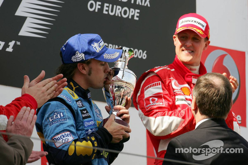 29- Fernando Alonso, 2º en el GP de Europa 2006 con Renault