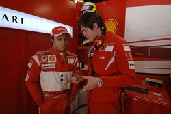 Felipe Massa and Rob Smedley