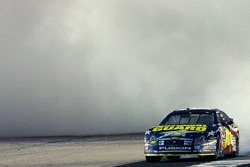 Race winner Greg Biffle celebrates