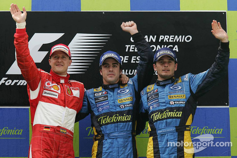 2006: 1. فرناندو ألونسو، 2. مايكل شوماخر، 3. جيانكارلو فيسيكيلا