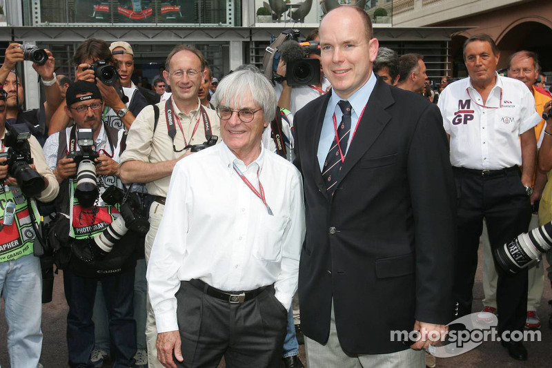 Bernie Ecclestone et le Prince Albert II de Monaco