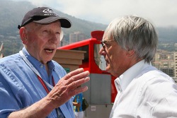 John Surtees talks with Bernie Ecclestone