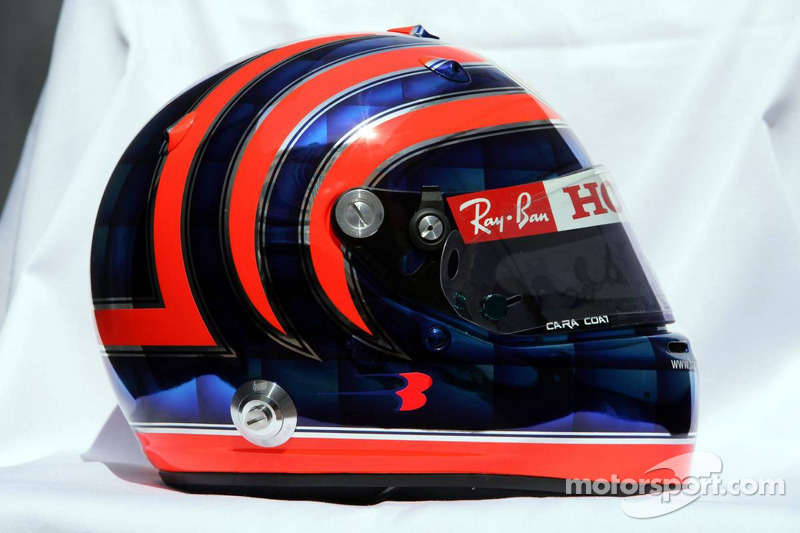 Casco de Tony Kanaan utilizado por Rubens Barrichello en Mónaco