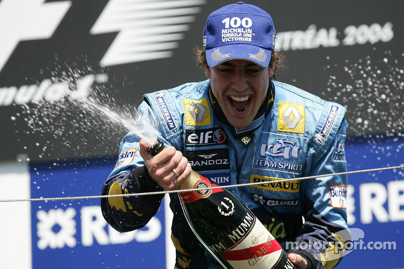 Podio: ganador de la carrera Fernando Alonso