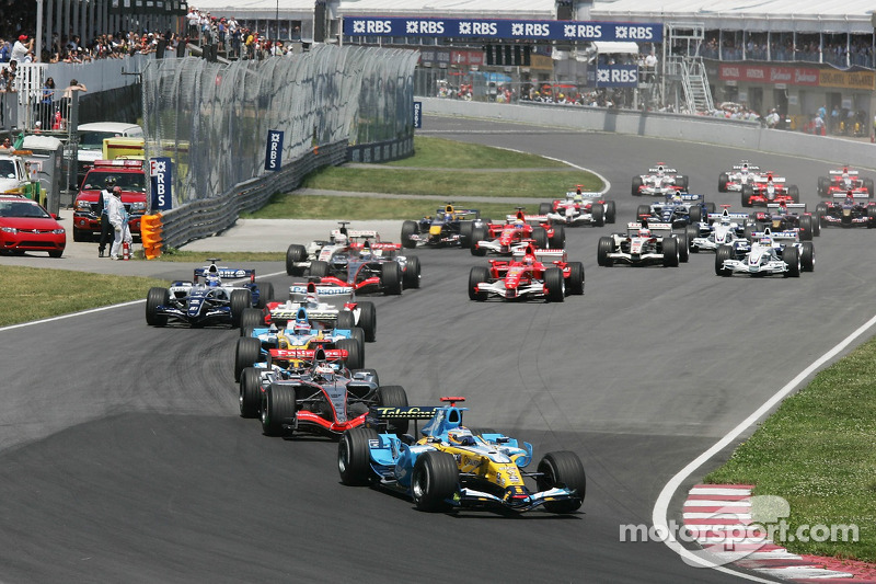 Start: Fernando Alonso ve field