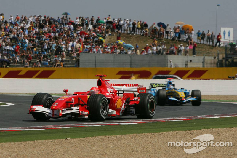 Michael Schumacher y Fernando Alonso