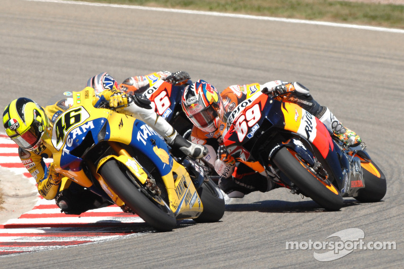 Valentino Rossi and Nicky Hayden