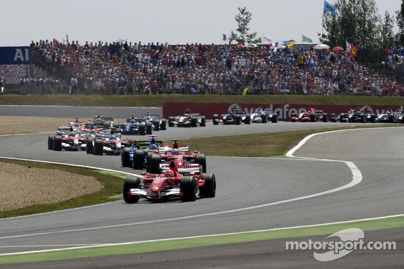 Start: Michael Schumacher ve field