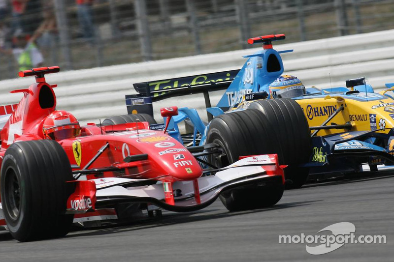 Michael Schumacher y Fernando Alonso