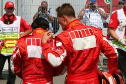 Felipe Massa and Michael Schumacher