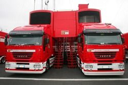 Scuderia Ferrari transporters