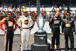 Previous Allstate 400 at the Brickyard winners Tony Stewart, Dale Jarrett, Bill Elliott and Jeff Gordon