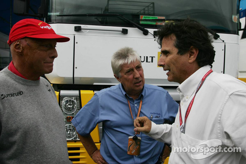 Niki Lauda, Herbie Blash and Nelson Piquet