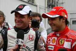 Rubens Barrichello and Felipe Massa